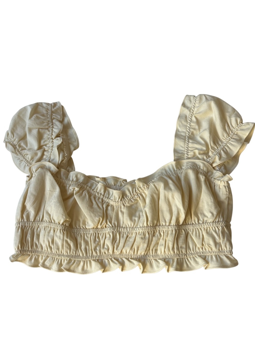 SABO Boho Ruffle Crop top